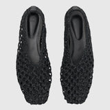 Camilla and Marc Christine Braided Flat in Black