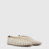 Camilla and Marc Christine Braided Flat in Ivory