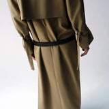 Camilla and Marc Landon Croc Belt in Chocolate