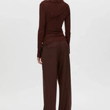 Camilla and Marc Mai Long Sleeve Top in Almadine
