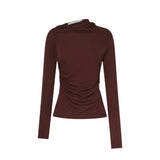 Camilla and Marc Mai Long Sleeve Top in Almadine