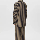 Camilla and Marc Novella Shirt in Black and Bronze Stripe
