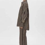 Camilla and Marc Novella Shirt in Black and Bronze Stripe
