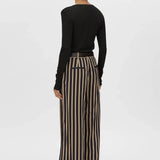 Camilla and Marc Novella Pant in Black and Bronze Stripe