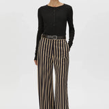 Camilla and Marc Novella Pant in Black and Bronze Stripe