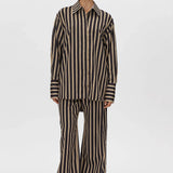 Camilla and Marc Novella Pant in Black and Bronze Stripe