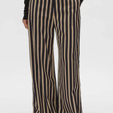 Camilla and Marc Novella Pant in Black and Bronze Stripe