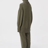 Camilla and Marc Pascal Cashmere Blend Turtleneck in Army Green