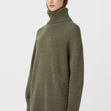 Camilla and Marc Pascal Cashmere Blend Turtleneck in Army Green