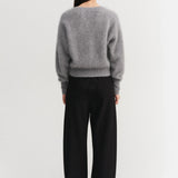 Almada Coco Brushed Cardigan in Grey
