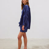 LMND Chiara Long Sleeve Shirt Classic in Navy