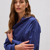 LMND Chiara Long Sleeve Shirt Classic in Navy