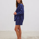 LMND Chiara Long Sleeve Shirt Classic in Navy