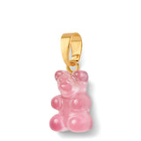 Crystal Haze Nostalgia Bear Classic Connector in Bubblegum Pink and Gold Plate