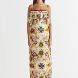 Antipodean Dancer Frill Neckline Dress