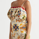 Antipodean Dancer Frill Neckline Dress