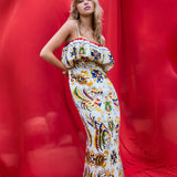 Antipodean Dancer Frill Neckline Dress