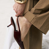 DOF Studios Cecilia Slingback in Mulberry Patent