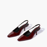 DOF Studios Cecilia Slingback in Mulberry Patent