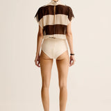 Esse Studios Mono Stripe Bodysuit in Java Stripe