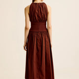 Esse Studios Cotton Rib Maxi Skirt in Java