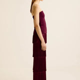 Esse Studios Illi Strapless Top in Shiraz