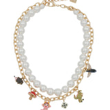 Essentiel Antwerp Imany Necklace in Gold Combo