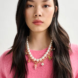 Essentiel Antwerp Imany Necklace in Gold Combo