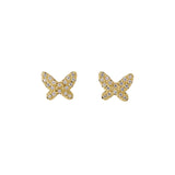 Fairley Butterfly Pave Studs