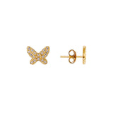 Fairley Butterfly Pave Studs