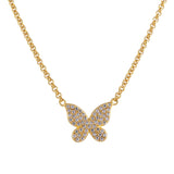 Fairley Butterfly Pave Necklace