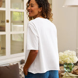 Frank and Eileen Perry Tee in White