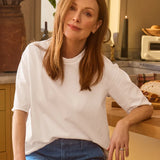 Frank and Eileen Perry Tee in White