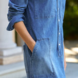 Frank and Eileen Southern Playsuit in Light Wash