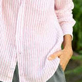 Frank and Eileen 'Eileen' Shirt in Pink Stripe