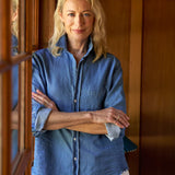 Frank and Eileen Eileen Relaxed Shirt in Vintage Stonewashed Indigo