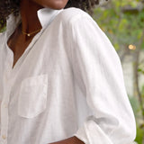 Frank and Eileen Eileen Relaxed Shirt in White Linen