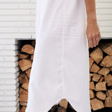 Frank and Eileen Rory Maxi Shirtdress in White Tattered Denim