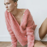 Friends With Frank Emme Cardigan in Pink