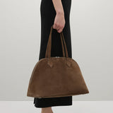 A Emery Harnick Bag in Cedar Suede
