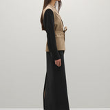 A Emery Harvey Jacket in Black and Fawn