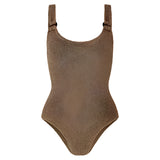 Hunza G Domino Swim in Metallic Cocoa
