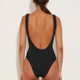 Hunza G Square Neck Swim in Black