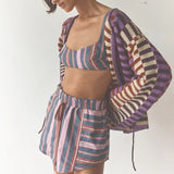 Ilio Nema Abas Skirt in Sifnos Stripe