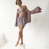 Ilio Nema Abas Skirt in Sifnos Stripe