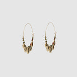 Isabel Marant Adriel Large Hoops in Khaki