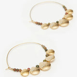 Isabel Marant Adriel Large Hoops in Khaki