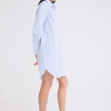 Jac and Jack Doss Dress in Pale Blue Stripe