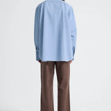 Jac and Jack Fold Shirt in Bleached Denim