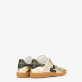 Isabel Marant Kaycee Sneakers in Light Gold and Black